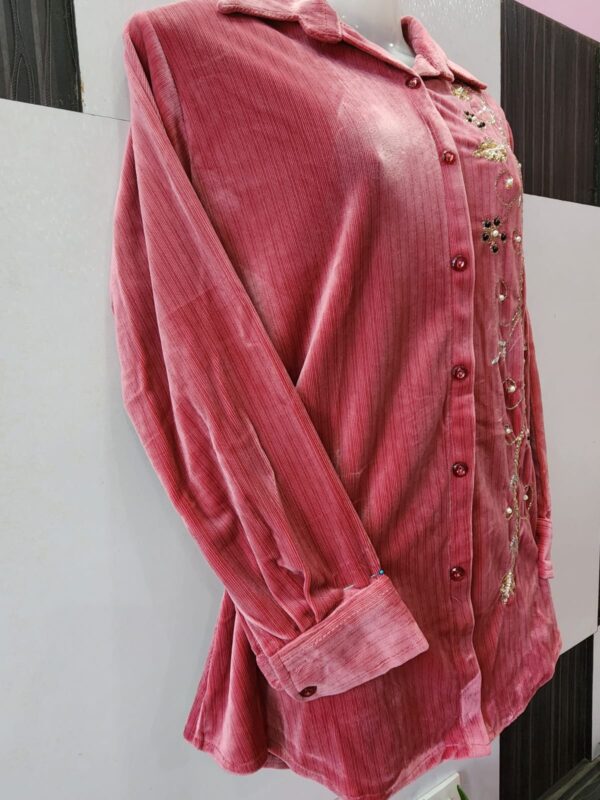 VELVET COORD SET IN PINK PALETTE - Image 5