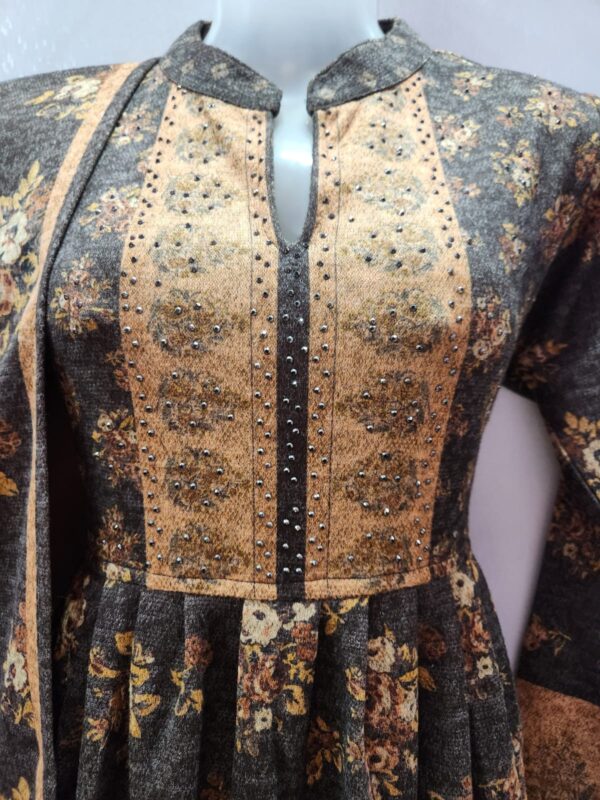 WOOLLY FROCKSUIT WITH AFGANI SALWAR - Image 4