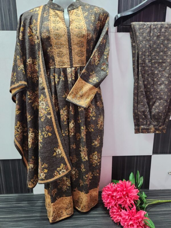 WOOLLY FROCKSUIT WITH AFGANI SALWAR
