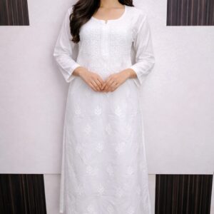 Pure Cotton White Kurta