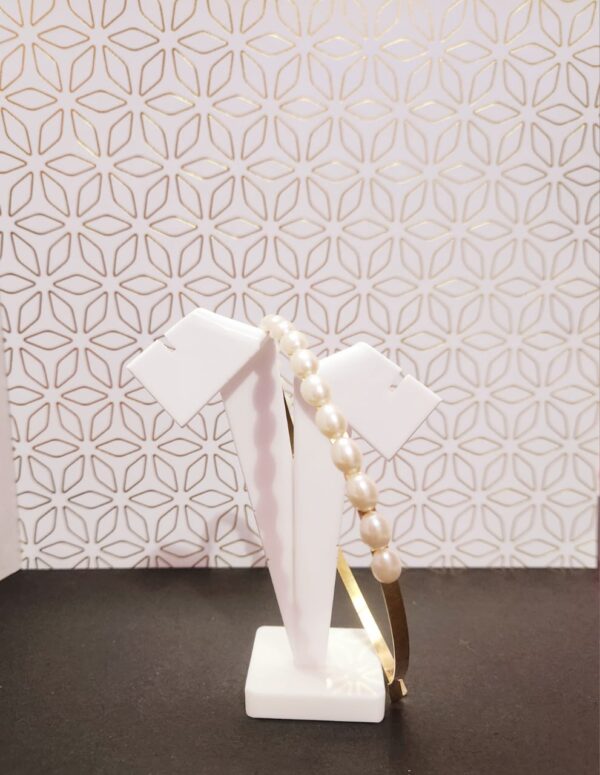 HFS Gold Plated Moti Crown Hair Band/ Head Band