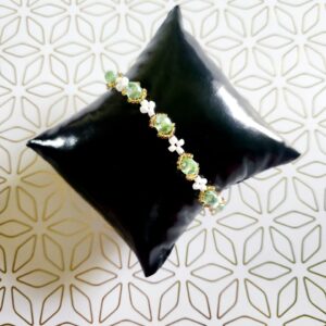 Charming Greeny Beads Pearly Bracelets