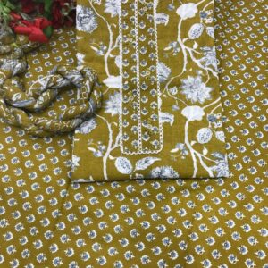 Pure Cotton Unstitched Suit Cotton Dupatta