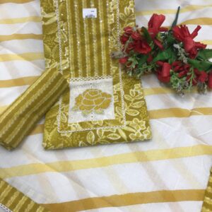 Pure Cotton Unstitched Suit Cotton Dupatta