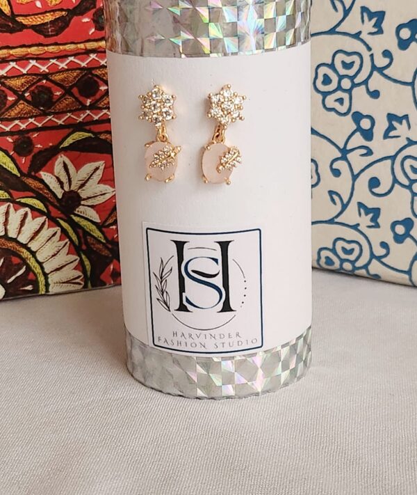 HFS Stylish And Trendy Alloy AD Earrings