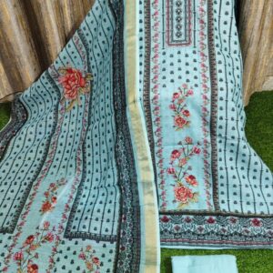 Premium Quality Digital Printed Linen Unstitched Suit