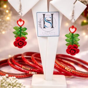 HFS Charming Rose-Drop Earrings